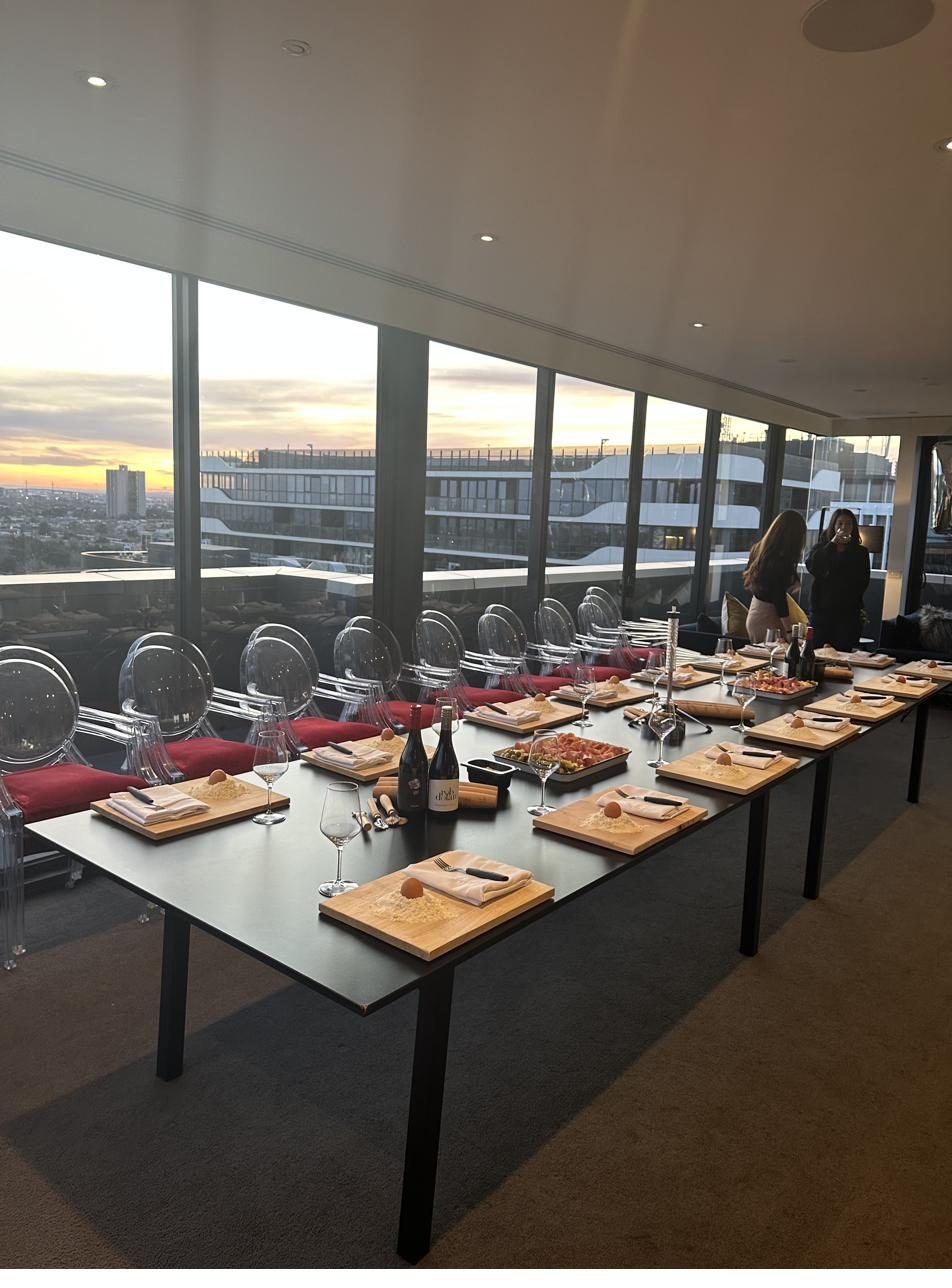 Sunset ghost chairs setup